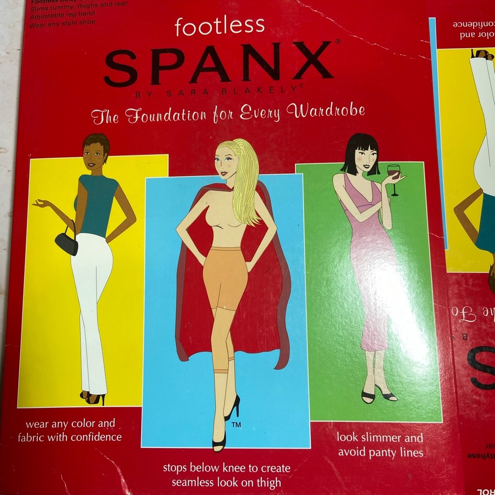 SPANX - Footless - Medium Control - Nude - Size A (Pack of 3)